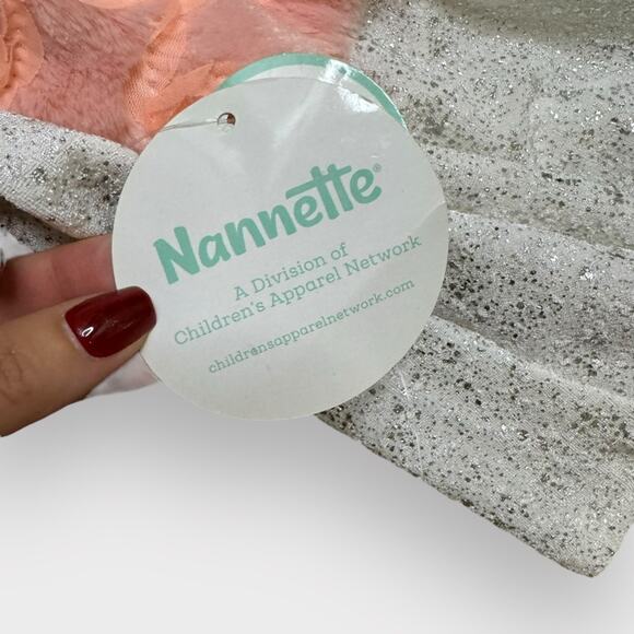 NEW Nanette baby formal dress with faux fur vest - Picture 6 of 11